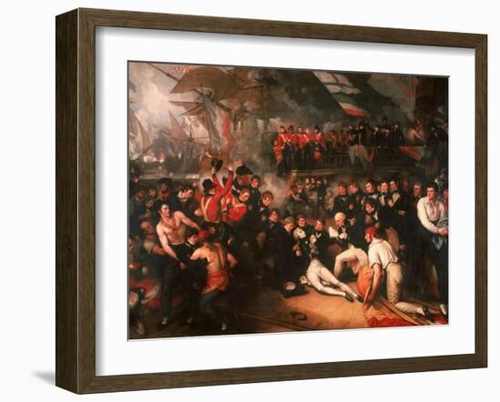 The Death of Nelson, 1806-Benjamin West-Framed Giclee Print