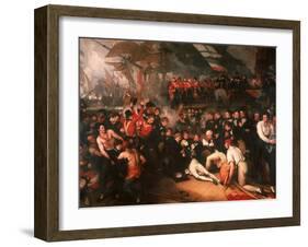 The Death of Nelson, 1806-Benjamin West-Framed Giclee Print