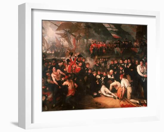 The Death of Nelson, 1806-Benjamin West-Framed Giclee Print