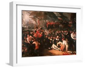 The Death of Nelson, 1806-Benjamin West-Framed Giclee Print