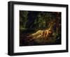 The Death of Ophelia, 1844-Eugene Delacroix-Framed Giclee Print