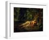 The Death of Ophelia, 1844-Eugene Delacroix-Framed Giclee Print