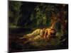 The Death of Ophelia, 1844-Eugene Delacroix-Mounted Giclee Print