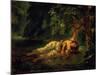 The Death of Ophelia, 1844-Eugene Delacroix-Mounted Giclee Print
