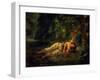 The Death of Ophelia, 1844-Eugene Delacroix-Framed Giclee Print