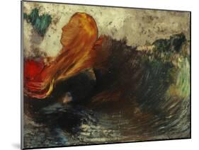 The Death of Ophelia-Odilon Redon-Mounted Giclee Print