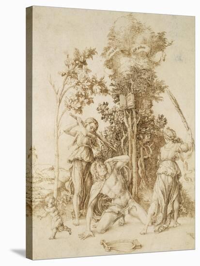The Death of Orpheus, 1494-Albrecht Dürer-Stretched Canvas