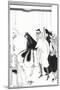 The Death of Pierrot-Aubrey Beardsley-Mounted Art Print