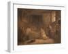 The Death of Poussin-Francois-Marius Granet-Framed Giclee Print