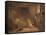 The Death of Poussin-Francois-Marius Granet-Framed Stretched Canvas