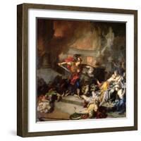 The Death of Priam, 1785-Jean-Baptiste Regnault-Framed Giclee Print
