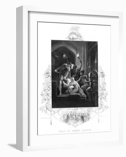 The Death of Prince Arthur (1187-120), 19th Century-J Rogers-Framed Giclee Print