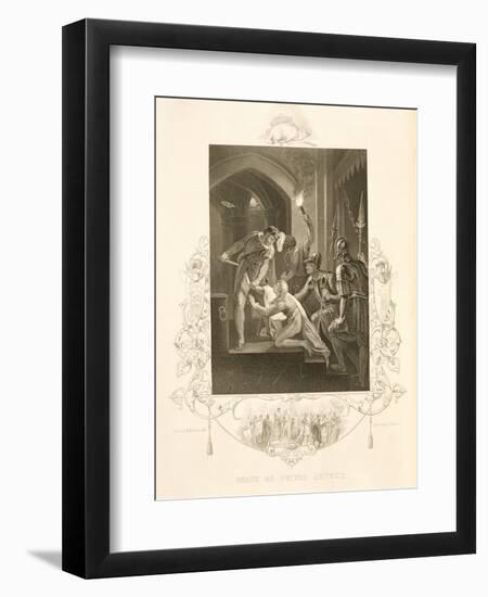 The Death of Prince Arthur, in King John by William Shakespeare (1564-1616) Engraved by J. Rogers-William Hamilton-Framed Giclee Print