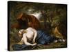 The Death of Procris, 1770, Retouched 1803-Benjamin West-Stretched Canvas