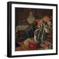 The Death of Queen Sophie Amalie, 1882-Kristian Zahrtmann-Framed Giclee Print