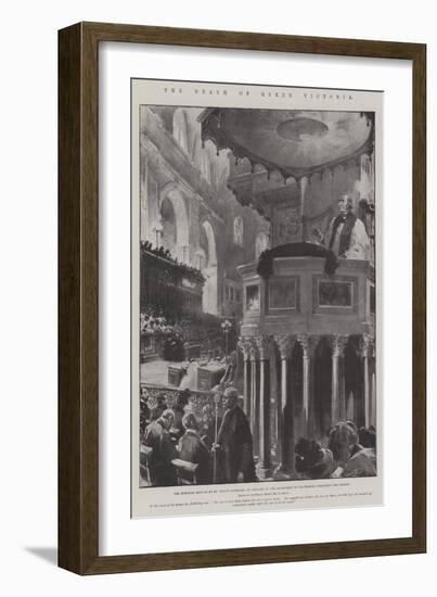 The Death of Queen Victoria-G.S. Amato-Framed Giclee Print