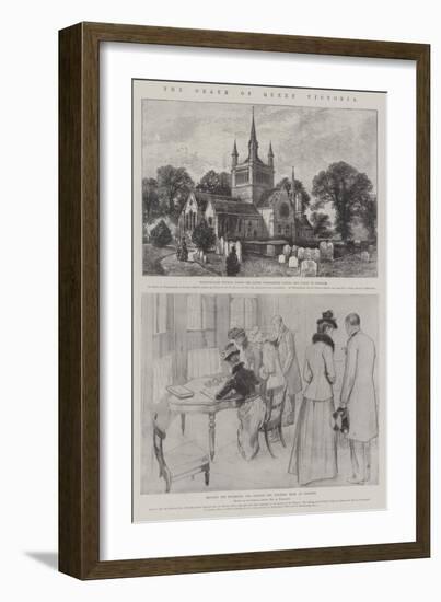 The Death of Queen Victoria-William Henry James Boot-Framed Giclee Print