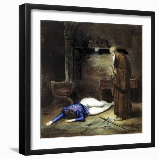 The Death of Romeo, 19th Century-null-Framed Premium Giclee Print