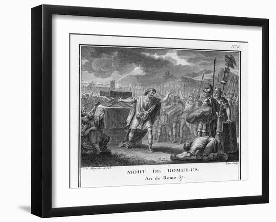 The Death of Romulus-Augustyn Mirys-Framed Art Print