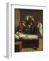 The Death of Saint Bernard, Ca. 1545-Juan Correa de Vivar-Framed Giclee Print