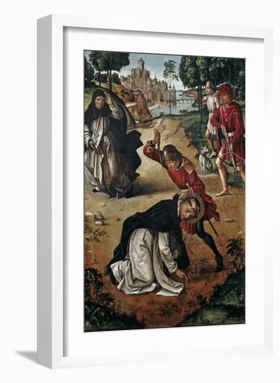 The Death of Saint Peter of Verona, 1493-1499-Pedro Berruguete-Framed Giclee Print