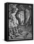 The death of Samson - Bible-Gustave Dore-Framed Stretched Canvas