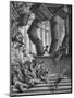 The death of Samson - Bible-Gustave Dore-Mounted Giclee Print