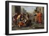 The Death of Sapphira, 1652-Nicolas Poussin-Framed Giclee Print