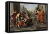 The Death of Sapphira, 1652-Nicolas Poussin-Framed Stretched Canvas