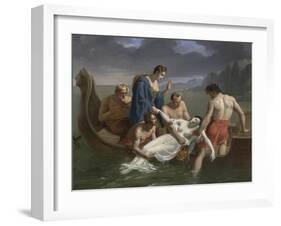 The Death of Sappho, 1819-Pierre Antoine Augustin Vafflard-Framed Giclee Print