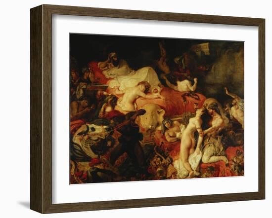 The Death of Sardanapal-Eugene Delacroix-Framed Giclee Print