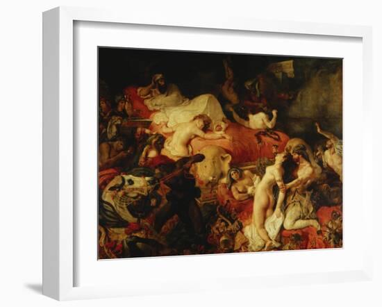 The Death of Sardanapal-Eugene Delacroix-Framed Giclee Print