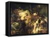 The Death of Sardanapalus-Eugene Delacroix-Framed Stretched Canvas