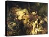 The Death of Sardanapalus-Eugene Delacroix-Stretched Canvas