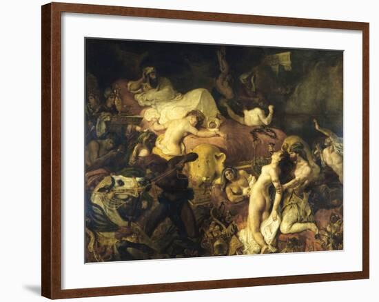 The Death of Sardanapalus-Eugene Delacroix-Framed Giclee Print