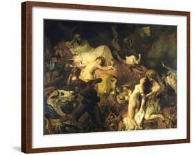 The Death of Sardanapalus-Eugene Delacroix-Framed Giclee Print