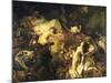 The Death of Sardanapalus-Eugene Delacroix-Mounted Giclee Print