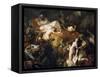 The Death of Sardanapalus-Eugene Delacroix-Framed Stretched Canvas