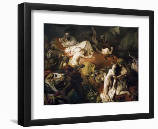 The Death of Sardanapalus-Eugene Delacroix-Framed Art Print