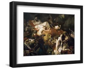 The Death of Sardanapalus-Eugene Delacroix-Framed Art Print