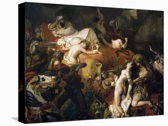 The Death of Sardanapalus-Eugene Delacroix-Stretched Canvas
