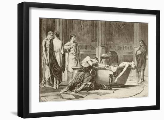 The Death of Seneca-null-Framed Giclee Print