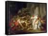 The Death of Seneca-Jacques Louis David-Framed Stretched Canvas