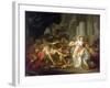 The Death of Seneca-Jacques Louis David-Framed Giclee Print