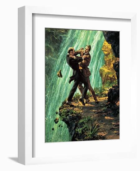 The Death of Sherlock Holmes-null-Framed Giclee Print