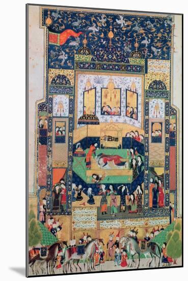 The Death of Shirin, Illustration to 'Khosro and Shirin' by Elias Nezami (1140-1209), 1504-Persian-Mounted Giclee Print