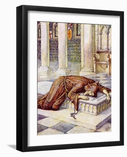 The death of Sir Lancelot-Walter Crane-Framed Giclee Print