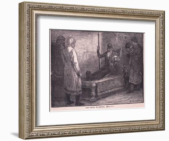 The Death of Siward Ad 1057-Edward Frederick Brewtnall-Framed Giclee Print