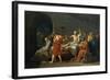 The Death of Socrates, 1787-Jacques Louis David-Framed Giclee Print