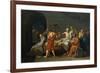 The Death of Socrates, 1787-Jacques Louis David-Framed Giclee Print